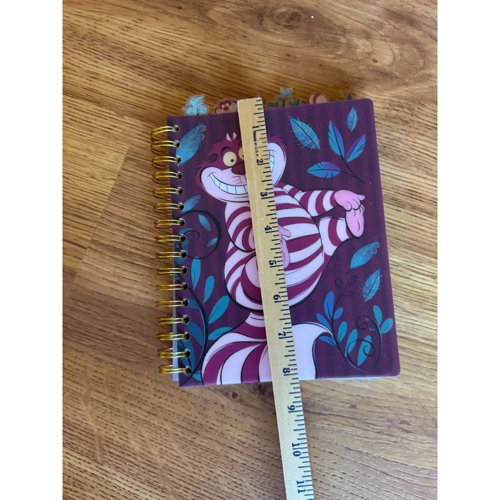 Disney Alice in Wonderland Cheshire Cat Tab Journal Spiral Notebook Notepad